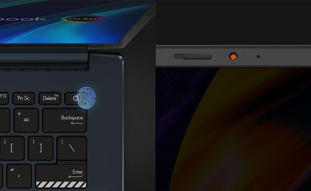 Laptop ASUS ASUS VivoBook Pro 14 - Bezpieczeństwo czytnik linii papilarnych