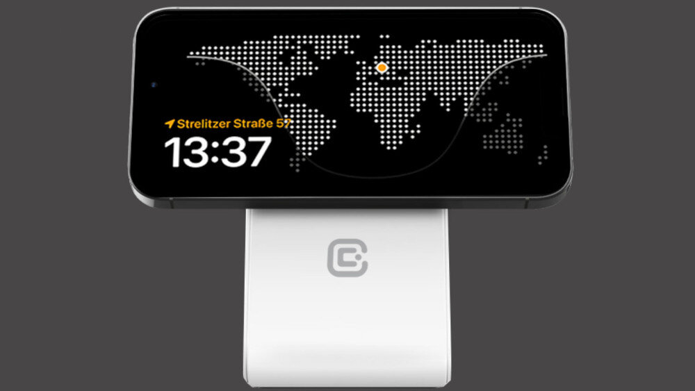 Ładowarka indukcyjna CRONG MagSpot Stand 2w1 MagSafe 15W - funkcjonalność