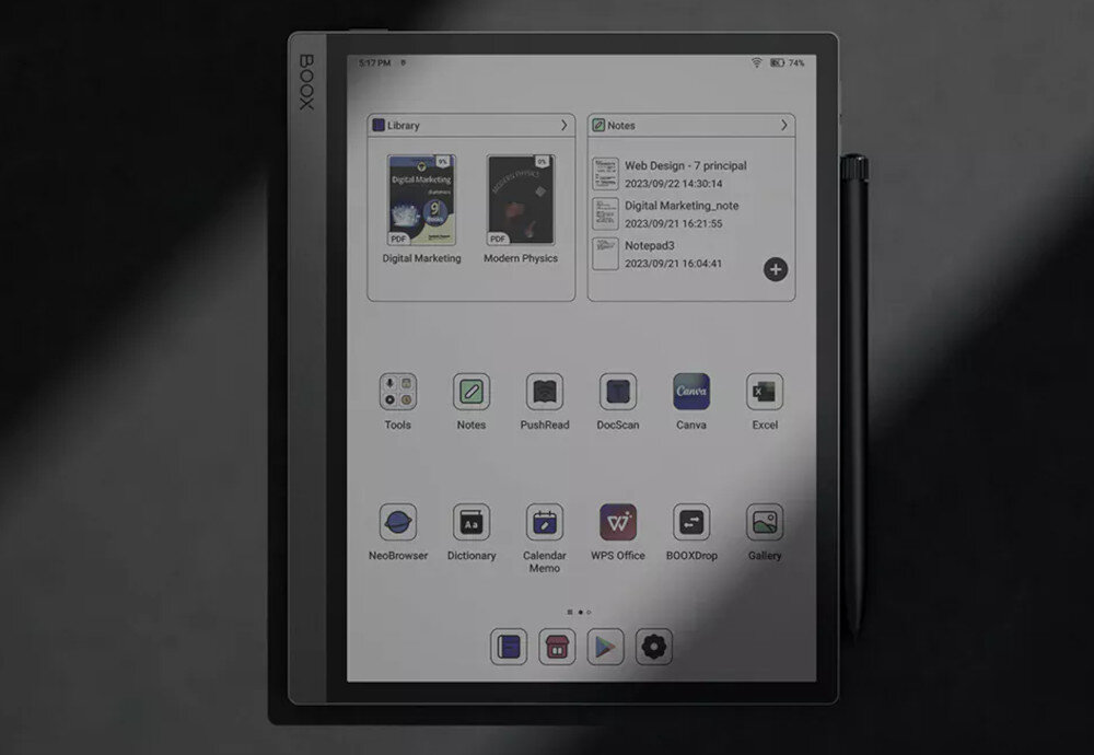 Czytnik e-booków ONYX Boox Tab Ultra C Pro Zielony procesor płynność