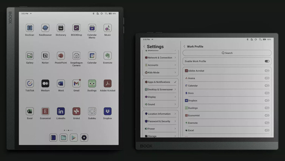 Czytnik e-booków ONYX Boox Tab Ultra C Pro Zielony system aplikacje łączność