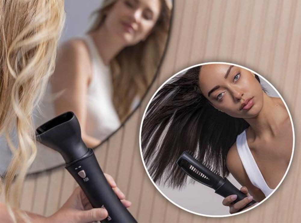 Suszarko-lokówka CECOTEC Bamba CeramicCare 10w1 Styler 30 mm 1000 W Regulacja temperatury i prędkości Trzy poziomy ciepła dwie prędkości wentylatora