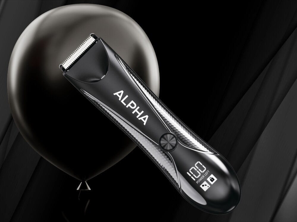 Strzyżarka ALPHA ABS-01 0.5-4.5 mm komfortowe użytkowanie, wodoodporność, wskaźnik naładowania baterii, zestaw nasadek
