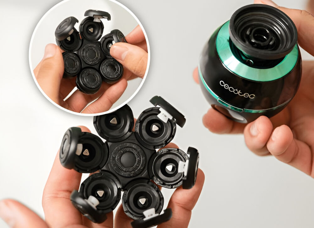 Golarka CECOTEC Bamba PrecisionCare Skull Na sucho stylowy design wysoka jakość wykonania solidne materiały precyzyjne ostrza wydajne trwałe urządzenia satysfakcja zużytkowania niezawodność komfort