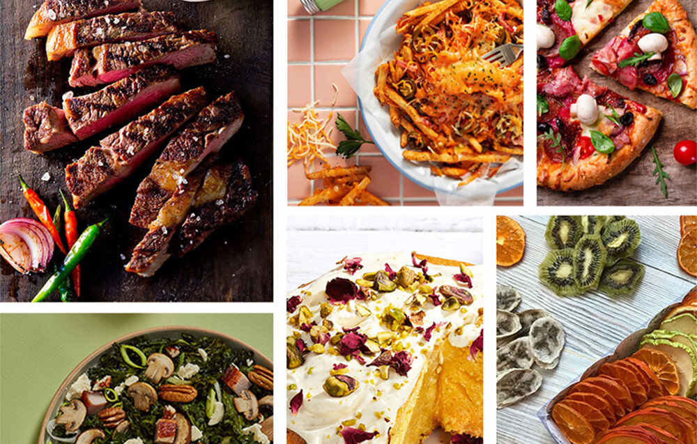 Frytkownica beztłuszczowa LEACCO AF016 Air Fryer Kulinarne możliwości 16 trybów gotowania suszenie owoców odmrażanie mięsa pieczenie smazenie grillowanie potrzeby