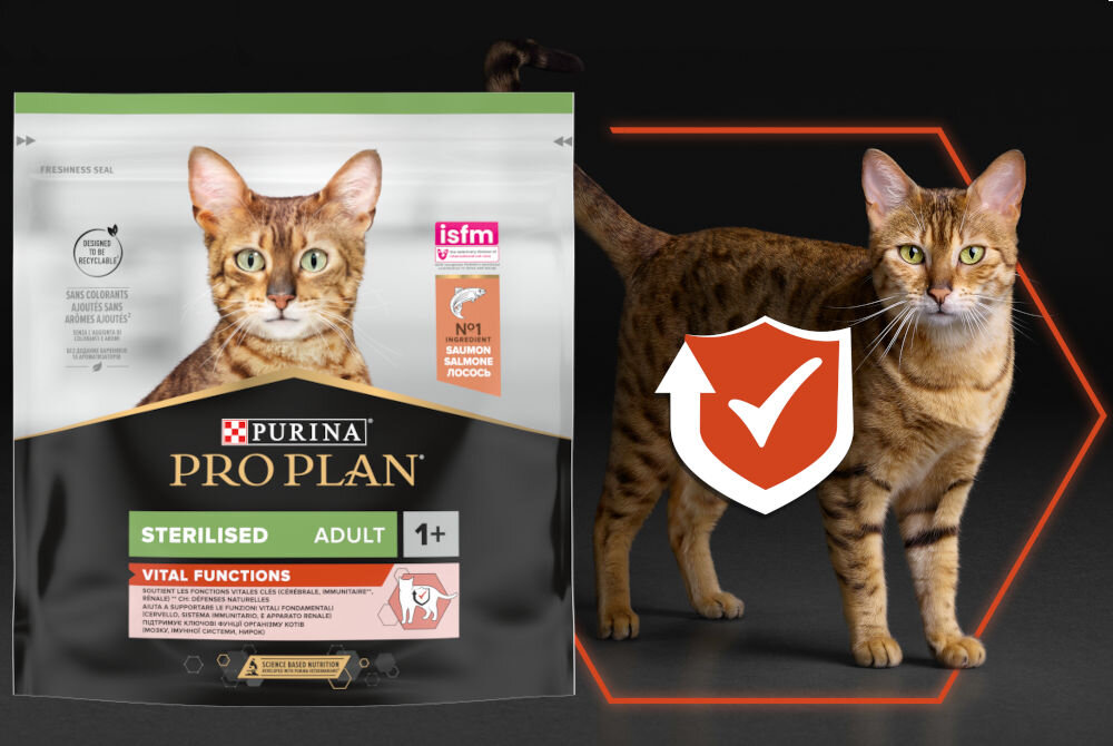 Karma dla kota PURINA Pro Plan Sterilised Vital Functions Łosoś 2 x 400 g witaminy zdrowie