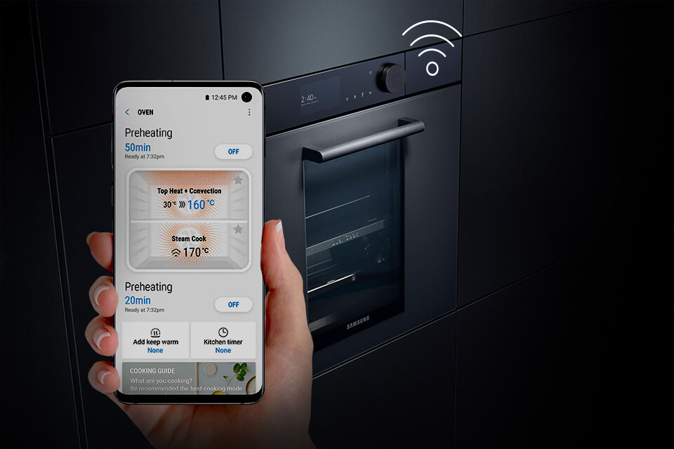 Intuicyjna kontrola - piekarnik NV75T9979CD: Media Expert: SmartThings Intuicyjna kontrola - piekarnik NV75T9979CD Samsung: Media Expert: SmartThings