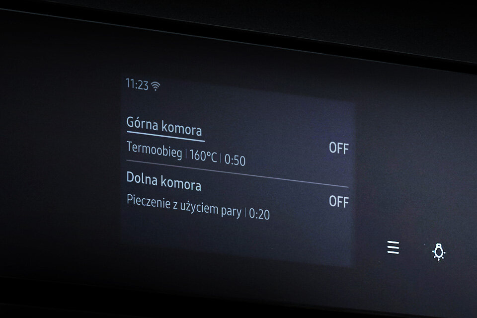 Intuicyjna kontrola - piekarnik NV75T9979CD: Media Expert: ekran TFT-LCD Intuicyjna kontrola - piekarnik NV75T9979CD Samsung: Media Expert: ekran TFT-LCD