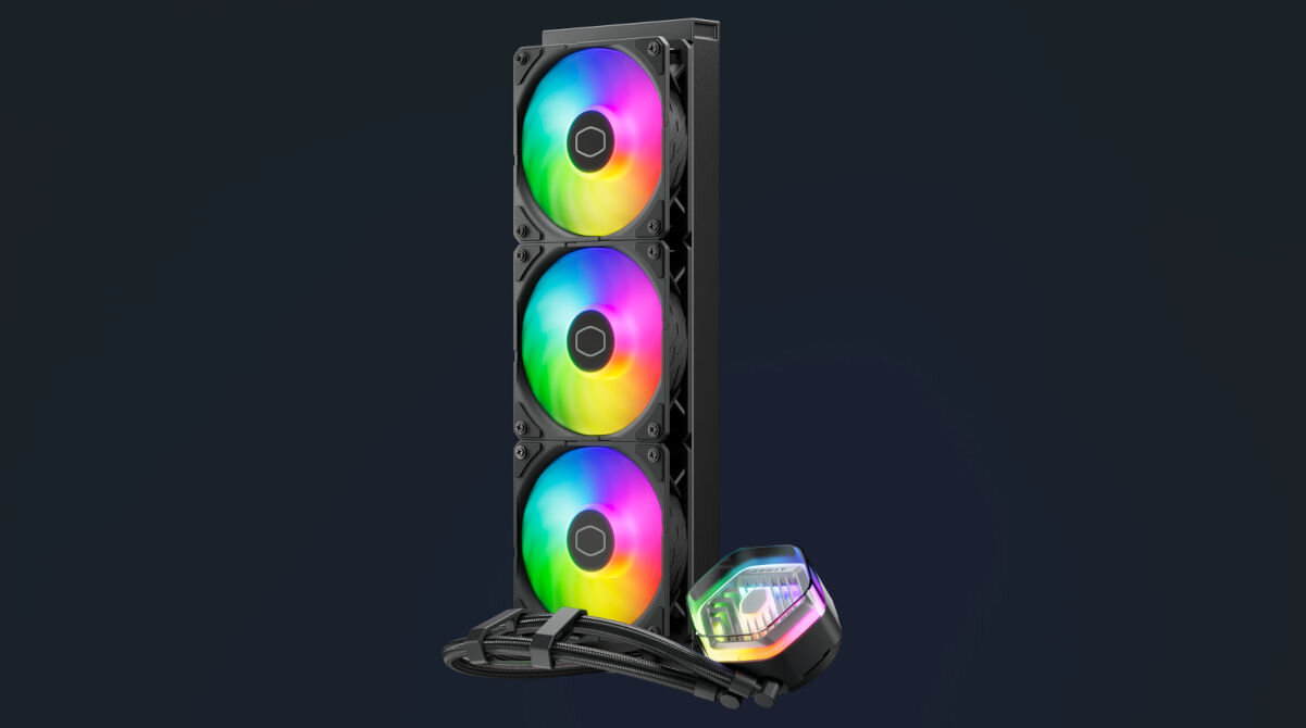 Chłodzenie wodne COOLER MASTER MasterLiquid 360 Atmos górna pokrywa z ekologicznych plastików przezroczysta wymienna