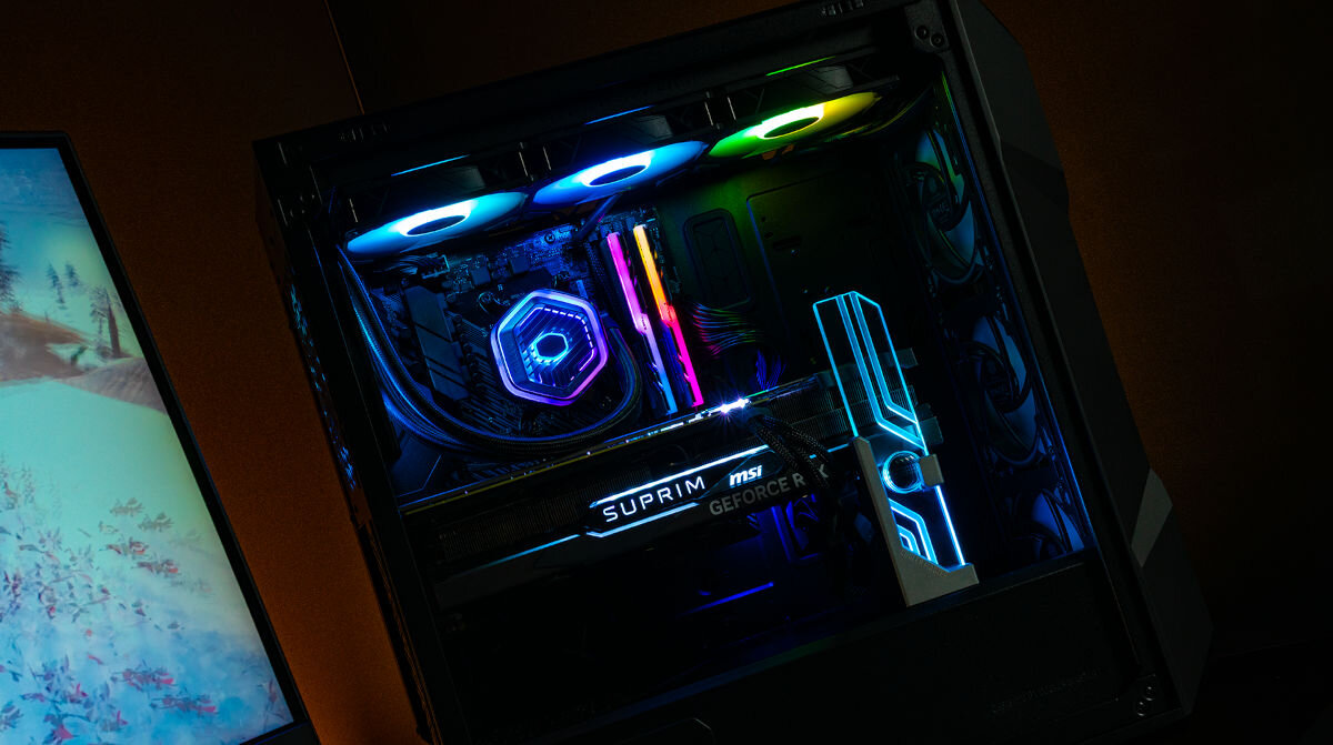 Chłodzenie wodne COOLER MASTER MasterLiquid 360 Atmos oświetlenie RGB z funkcją adresowalną Gen 2 kompatybilny z oprogramowaniem MasterPlus MasterCTRL