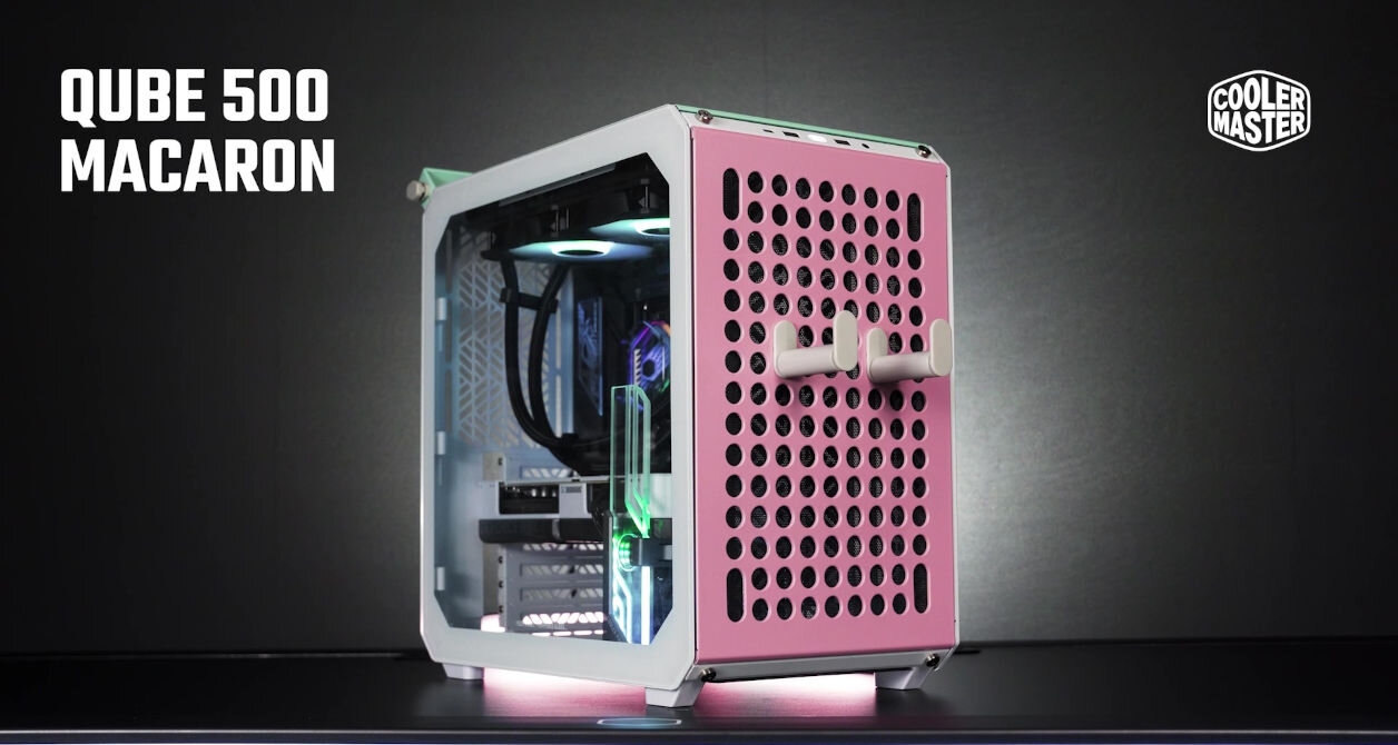 Obudowa COOLER MASTER Qube 500 Flatpack Macaron Edition dostarczany w formie płaskiej i rozłożonej modularna dostosowywanie obudowy według własnych potrzeb