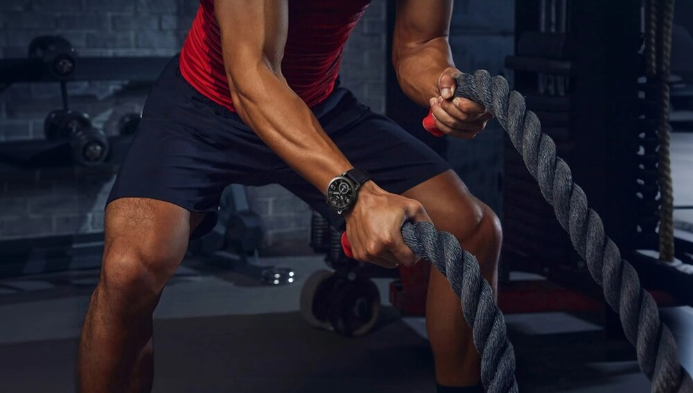 Smartwatch Zeblaze Ares 3 Pro w trakcie treningu