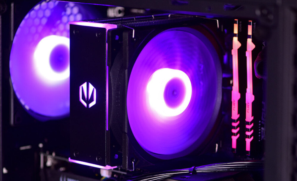 Komputer ACTINA ENDORFY i5-13400F 16GB RAM 1TB SSD GeForce RTX4060 Windows 11 Home chłodzenie temperatura