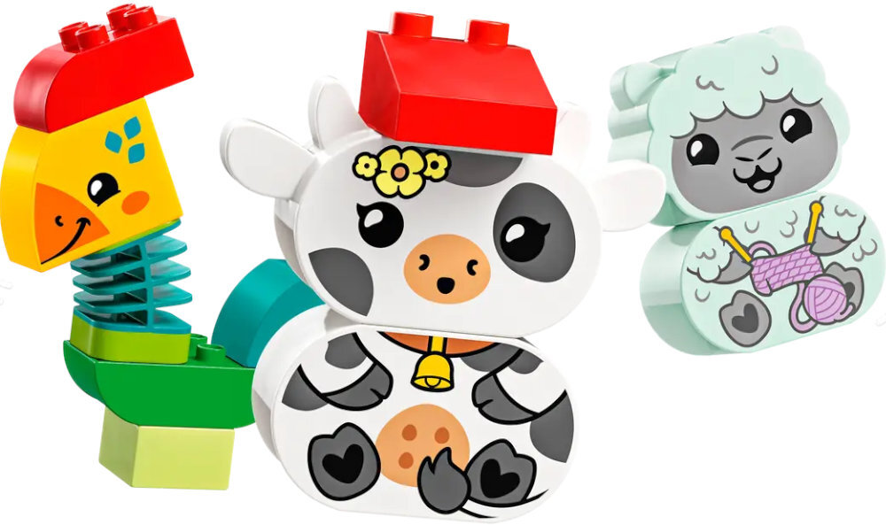 LEGO 10412 DUPLO Pociąg ze zwierzątkami zabawa edukacja rozwój wyposażenie kreatywność