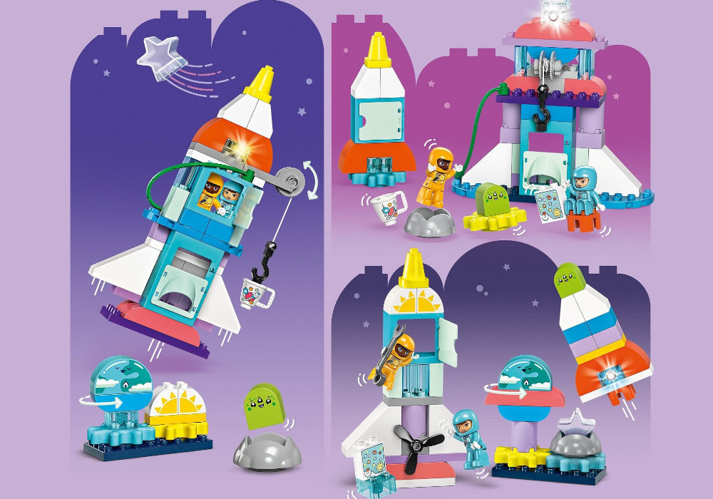 LEGO 10422 DUPLO Przygoda w promie kosmicznym 3w1 zabawa edukacja rozwój wyposażenie kreatywność