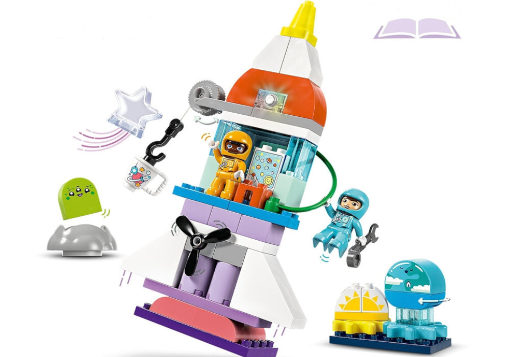 LEGO 10422 DUPLO Przygoda w promie kosmicznym 3w1 zabawa edukacja rozwój wyposażenie kreatywność