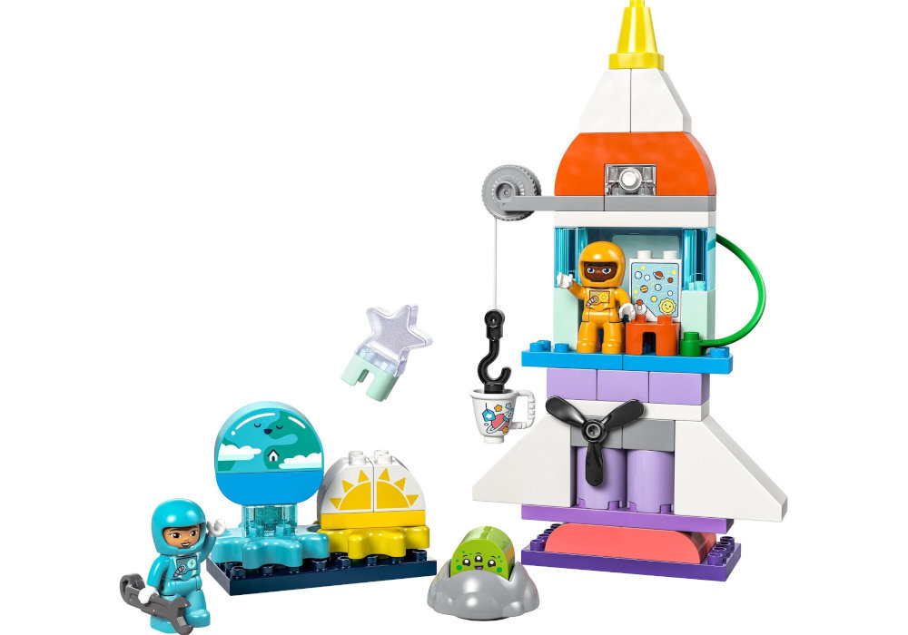 LEGO 10422 DUPLO Przygoda w promie kosmicznym 3w1 zabawa edukacja rozwój wyposażenie kreatywność