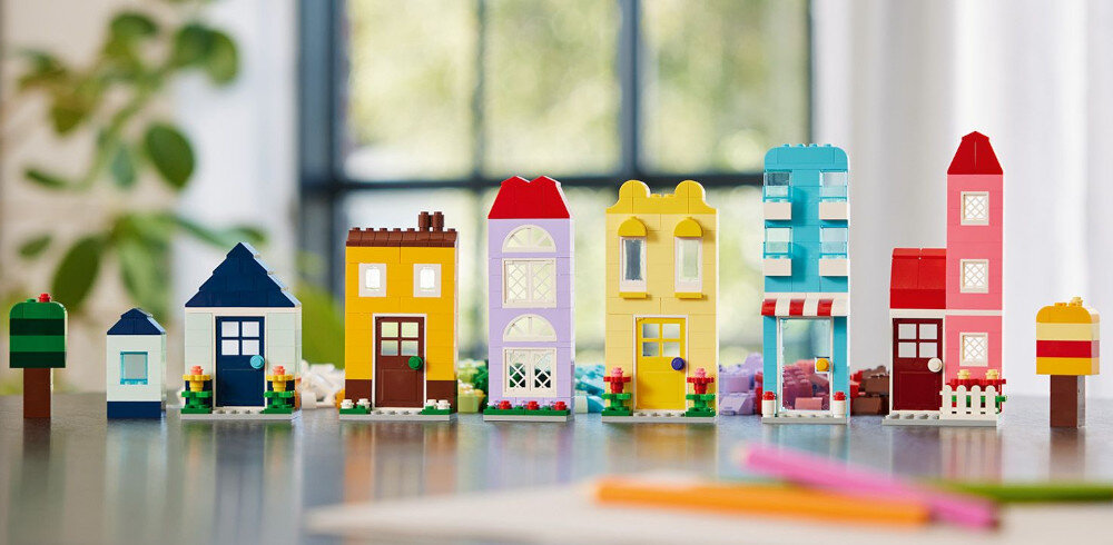 KLOCKI LEGO CLASSIC KREATYWNE DOMY 11035 Kreatywna zabawa zestaw możliwości okna