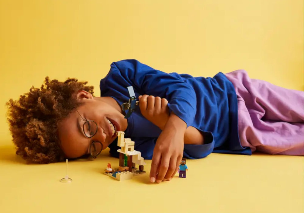 LEGO 21251 Minecraft Pustynna wyprawa Steve'a zabawa edukacja rozwój wyposażenie kreatywność