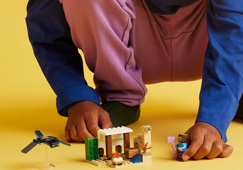 LEGO 21251 Minecraft Pustynna wyprawa Steve'a zabawa edukacja rozwój wyposażenie kreatywność