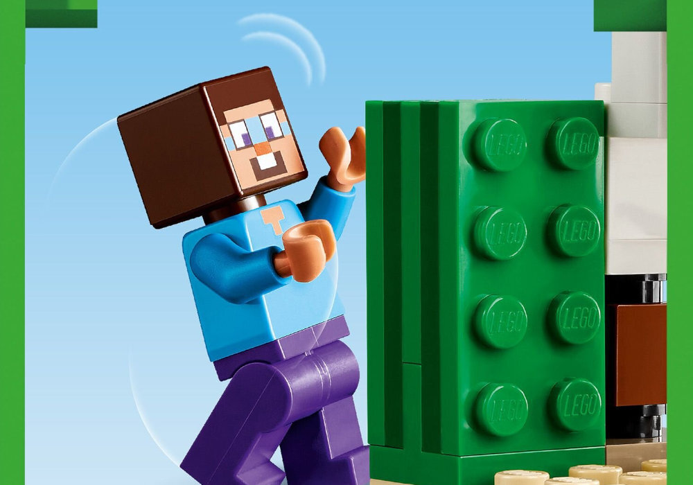LEGO 21251 Minecraft Pustynna wyprawa Steve'a zabawa edukacja rozwój wyposażenie kreatywność