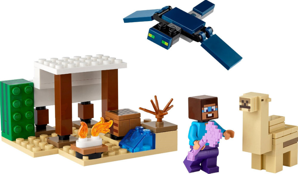 LEGO 21251 Minecraft Pustynna wyprawa Steve'a zabawa edukacja rozwój wyposażenie kreatywność