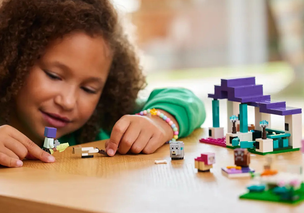 LEGO 21253 Minecraft Rezerwat zwierząt zabawa edukacja rozwój wyposażenie kreatywność