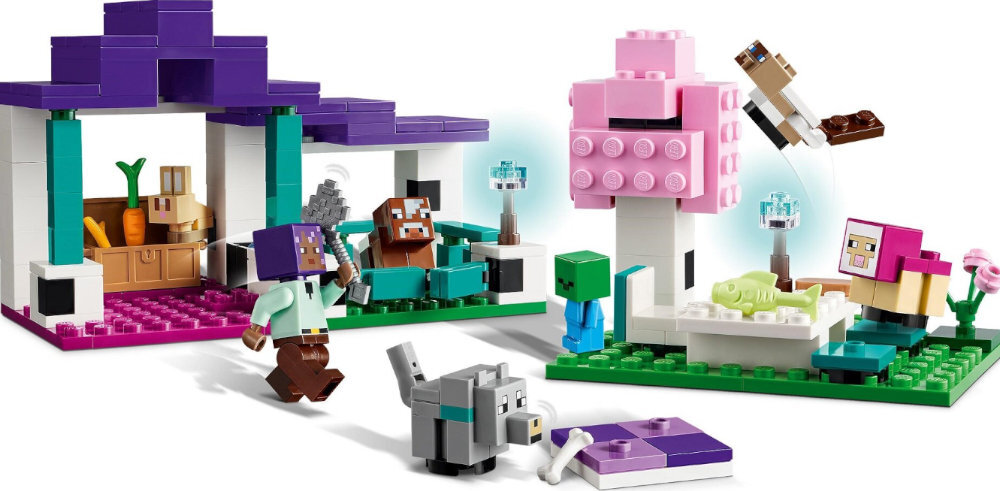 LEGO 21253 Minecraft Rezerwat zwierząt zabawa edukacja rozwój wyposażenie kreatywność
