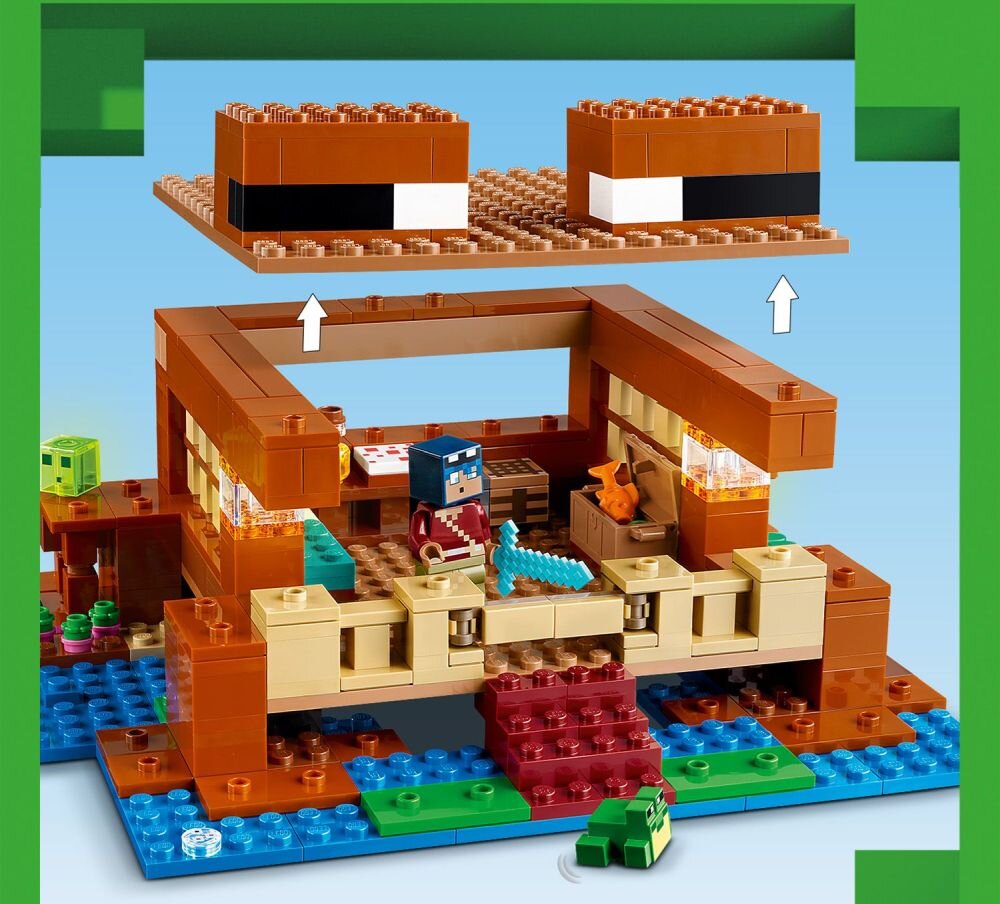 LEGO 21256 Minecraft Żabi domek klocki elementy zabawa łączenie figurki akcesoria figurka zestaw