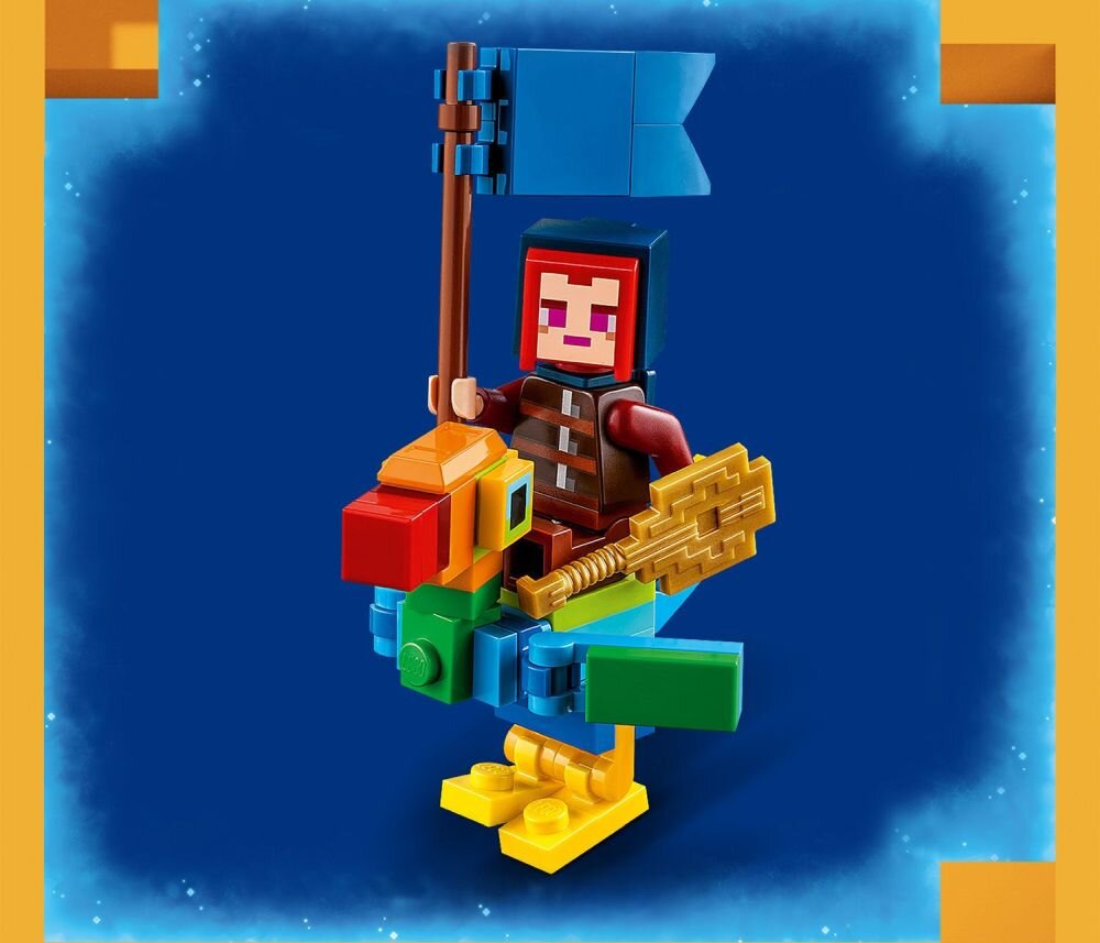 LEGO 21257 Minecraft Decydujące starcie z Dewastatorem klocki elementy zabawa łączenie figurki akcesoria figurka zestaw