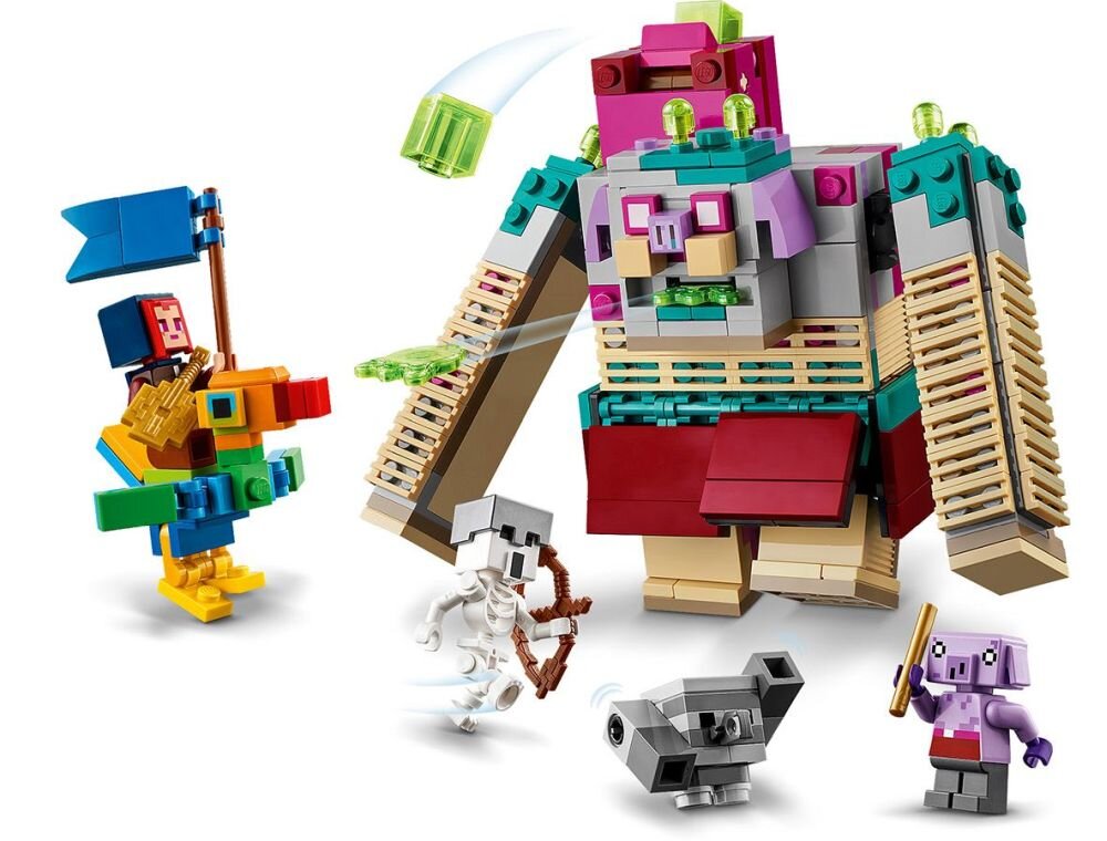 LEGO 21257 Minecraft Decydujące starcie z Dewastatorem klocki elementy zabawa łączenie figurki akcesoria figurka zestaw