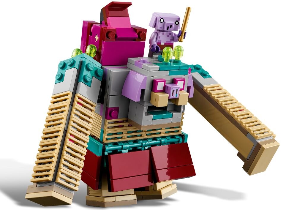 LEGO 21257 Minecraft Decydujące starcie z Dewastatorem klocki elementy zabawa łączenie figurki akcesoria figurka zestaw