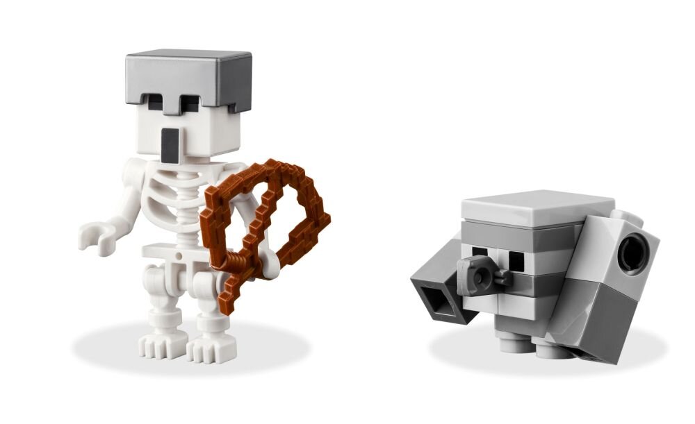 LEGO 21257 Minecraft Decydujące starcie z Dewastatorem klocki elementy zabawa łączenie figurki akcesoria figurka zestaw