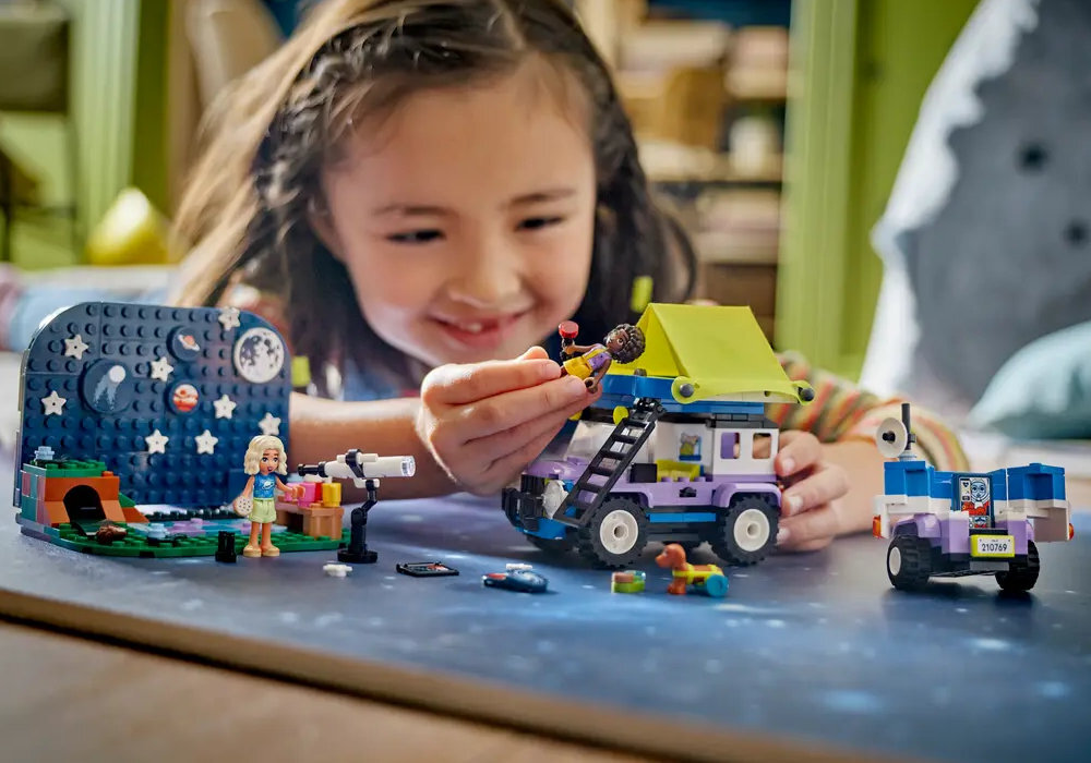 LEGO 42603 Friends Kamper z mobilnym obserwatorium gwiazd zabawa edukacja rozwój wyposażenie kreatywność