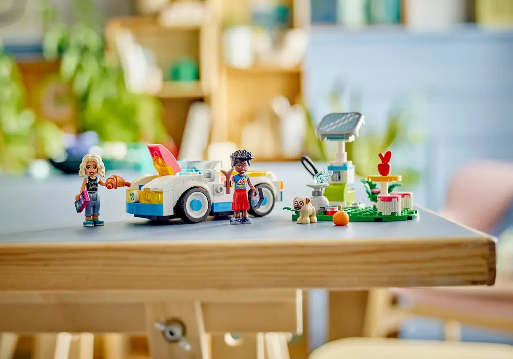 LEGO 42609 Friends Samochód elektryczny i stacja ładująca zabawa edukacja rozwój wyposażenie kreatywność