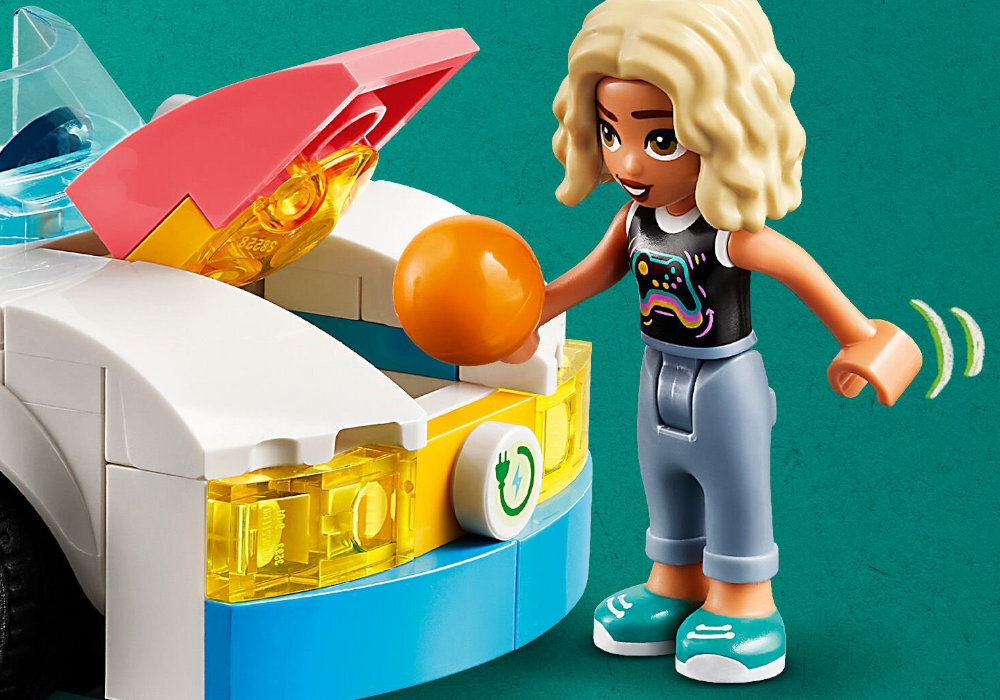 LEGO 42609 Friends Samochód elektryczny i stacja ładująca zabawa edukacja rozwój wyposażenie kreatywność