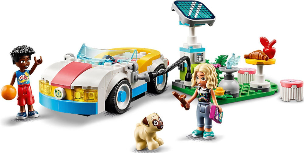 LEGO 42609 Friends Samochód elektryczny i stacja ładująca zabawa edukacja rozwój wyposażenie kreatywność