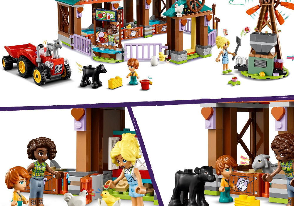 LEGO 42617 Friends Rezerwat zwierząt gospodarskich zabawa edukacja rozwój wyposażenie kreatywność