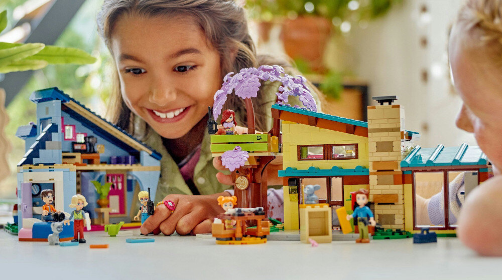 LEGO 42620 Friends Dom rodzinny Olly'ego i Paisley zabawa edukacja rozwój wyposażenie kreatywność