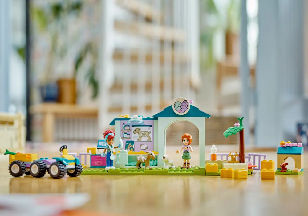 LEGO 42632 Friends Lecznica dla zwierząt gospodarskich zabawa edukacja rozwój wyposażenie kreatywność