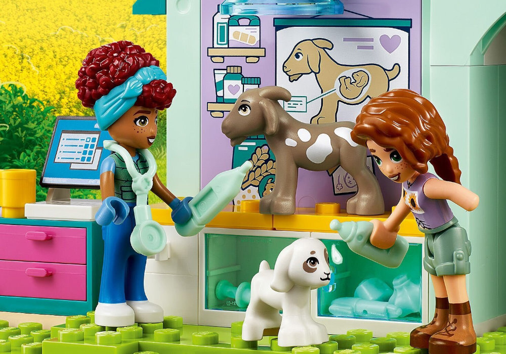 LEGO 42632 Friends Lecznica dla zwierząt gospodarskich zabawa edukacja rozwój wyposażenie kreatywność