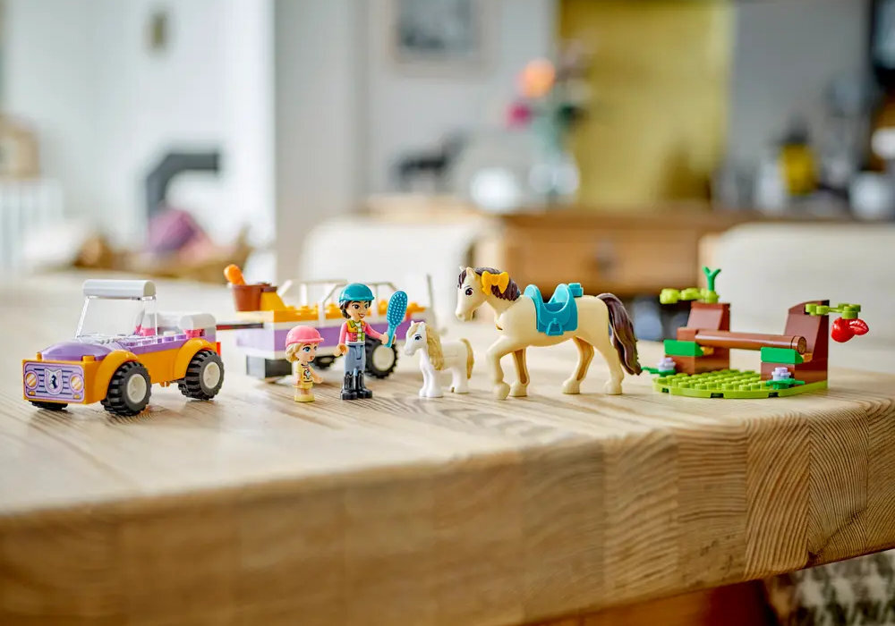 LEGO 42634 Friends Przyczepka dla konia i kucyka zabawa edukacja rozwój wyposażenie kreatywność