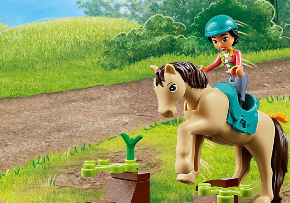 LEGO 42634 Friends Przyczepka dla konia i kucyka zabawa edukacja rozwój wyposażenie kreatywność
