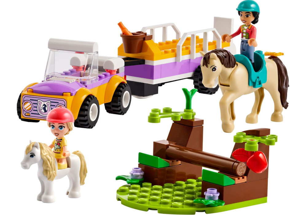 LEGO 42634 Friends Przyczepka dla konia i kucyka zabawa edukacja rozwój wyposażenie kreatywność