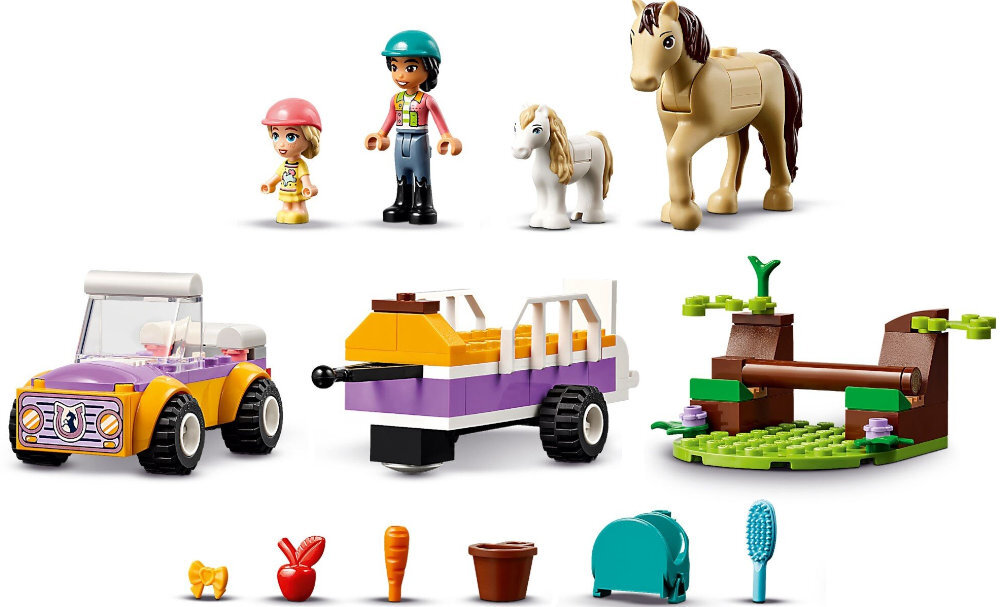 LEGO 42634 Friends Przyczepka dla konia i kucyka zabawa edukacja rozwój wyposażenie kreatywność