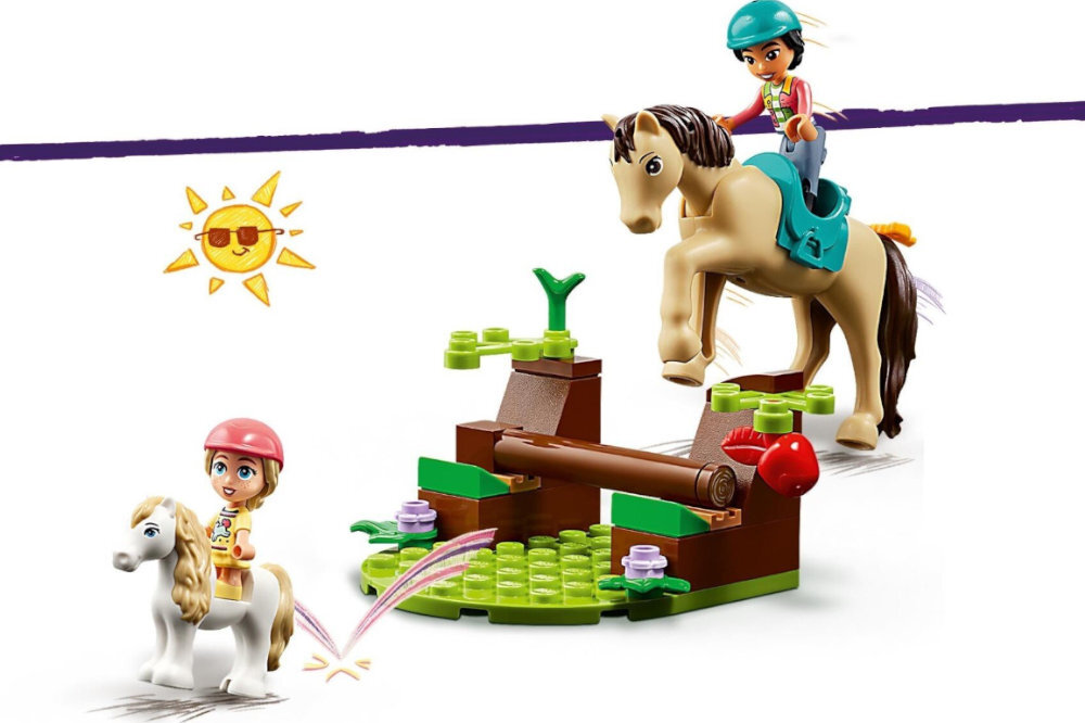 LEGO 42634 Friends Przyczepka dla konia i kucyka zabawa edukacja rozwój wyposażenie kreatywność