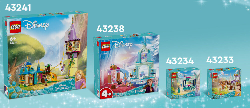 KLOCKI LEGO DISNEY PRINCESS BRYCZKA Z OPOWIEŚCI BELLI 43233 łączenie zestawów