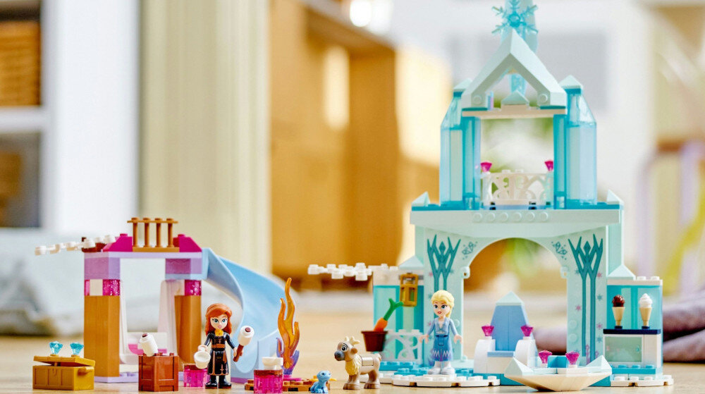 KLOCKI LEGO DISNEY PRINCESS LODOWY ZAMEK ELZY 43238 wymiary Anna Elza renifer zamek