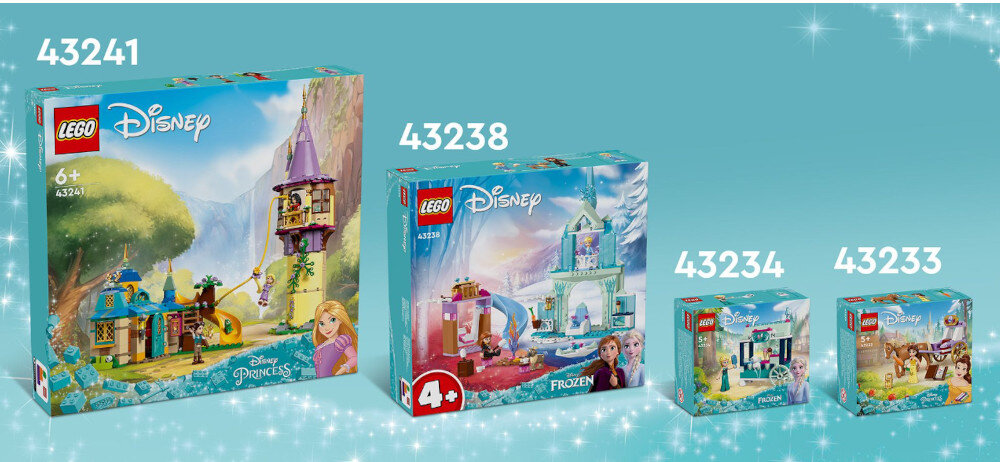 KLOCKI LEGO DISNEY PRINCESS LODOWY ZAMEK ELZY 43238 zestaw łączenie