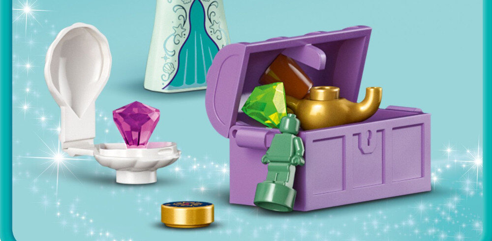 KLOCKI LEGO DISNEY PRINCESS PRZYGODA KSIĘŻNICZKI DISNEYA NA TARGU 43246 skrzynia skarby