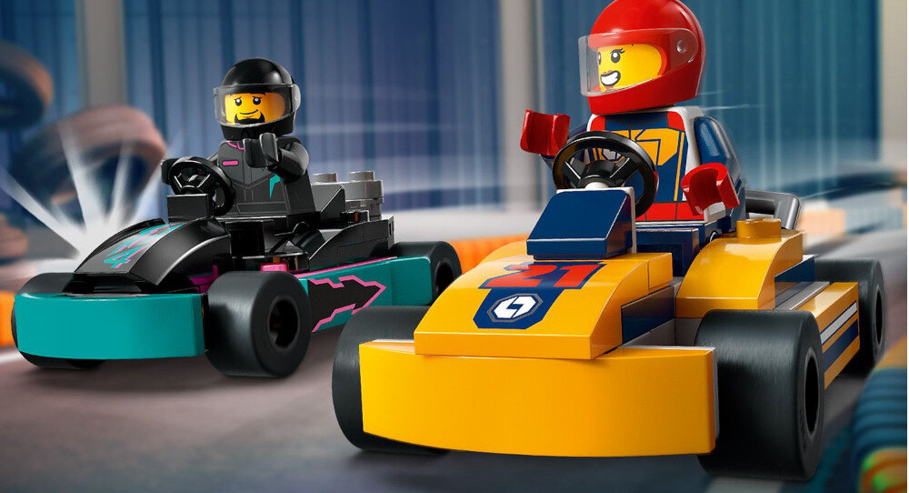 KLOCKI LEGO CITY GOKARTY I KIEROWCY WYŚCIGOWI 60400 gokarty